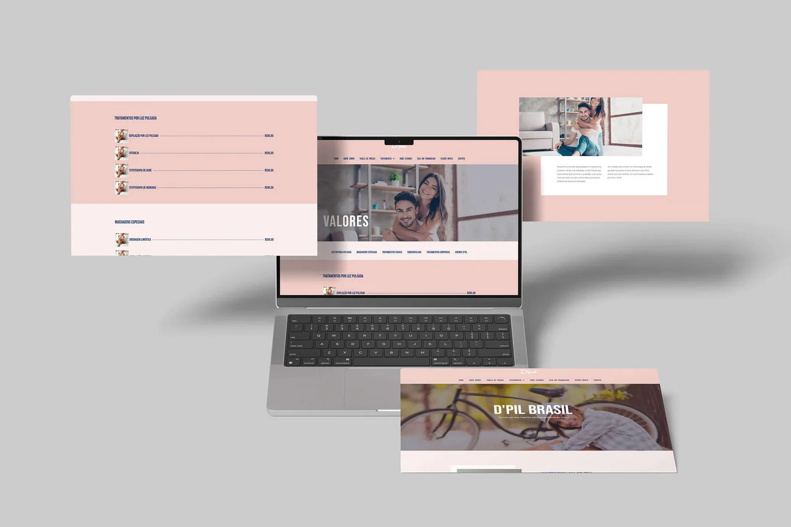 Site D'pil Brasil — área do franqueado