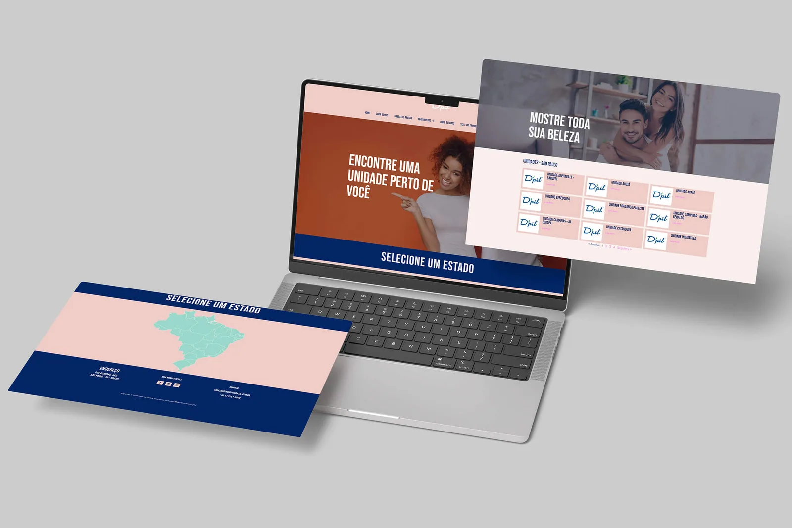 Site institucional D'pil Brasil — home