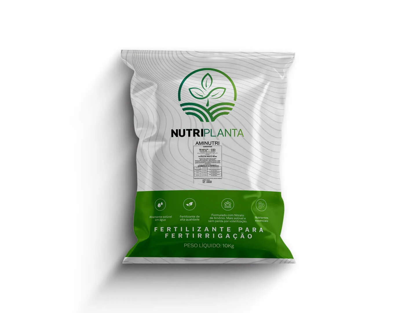 Sacola NutriPlanta — aplicação em ponto de venda