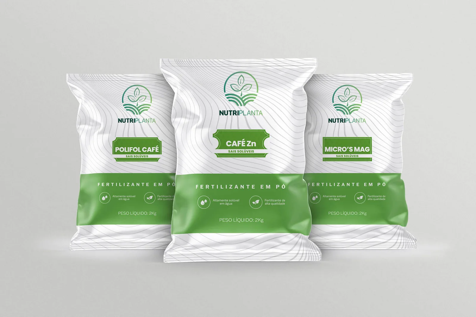 Embalagem em formato sacola NutriPlanta