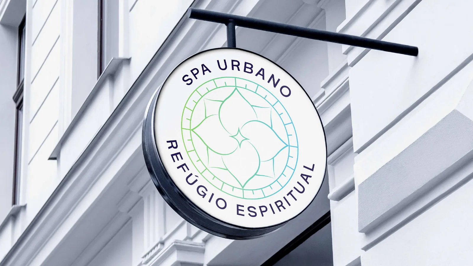 Sistema visual Spa Urbano em material gráfico