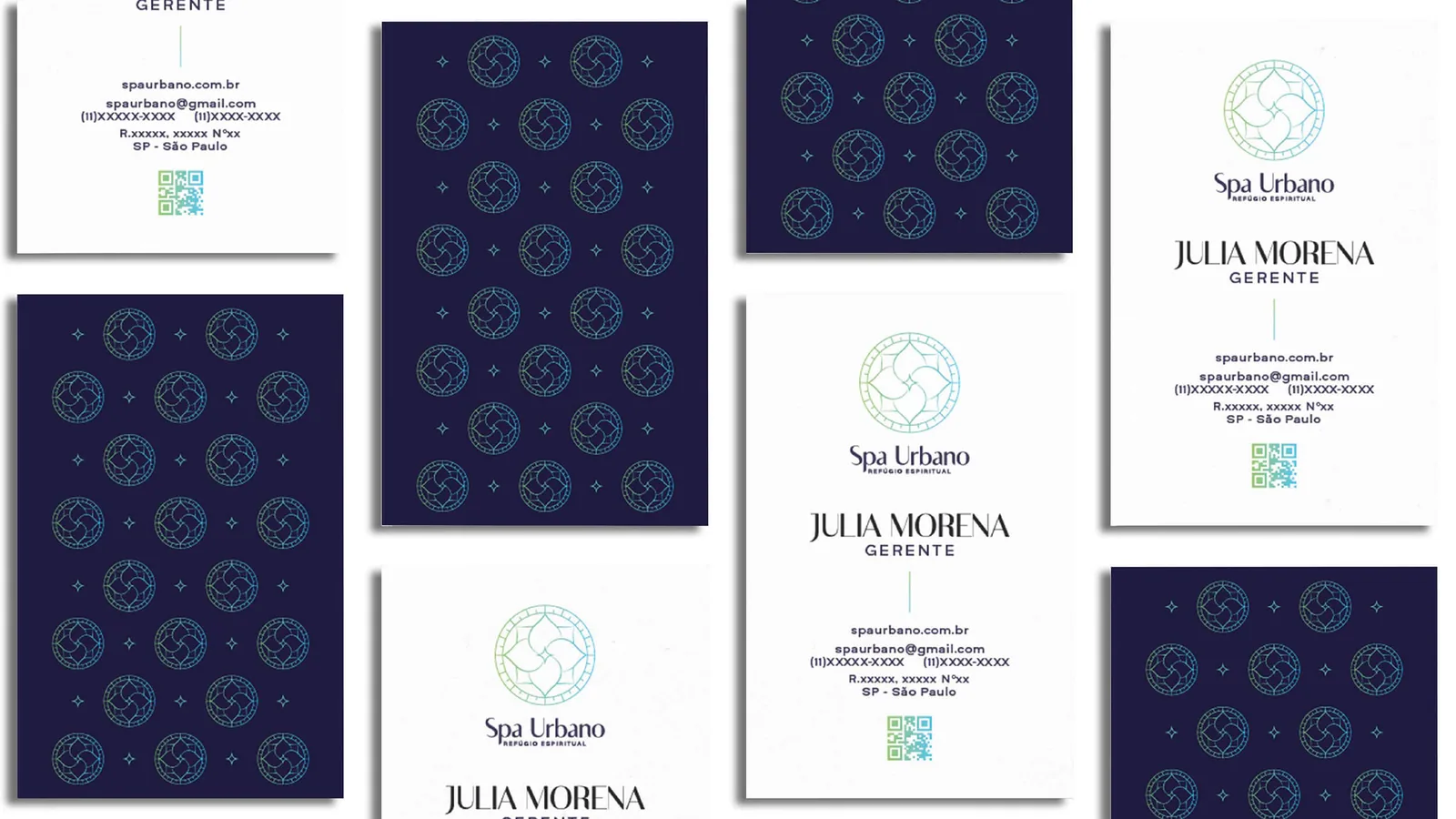 Aplicação da identidade Spa Urbano em comunicação