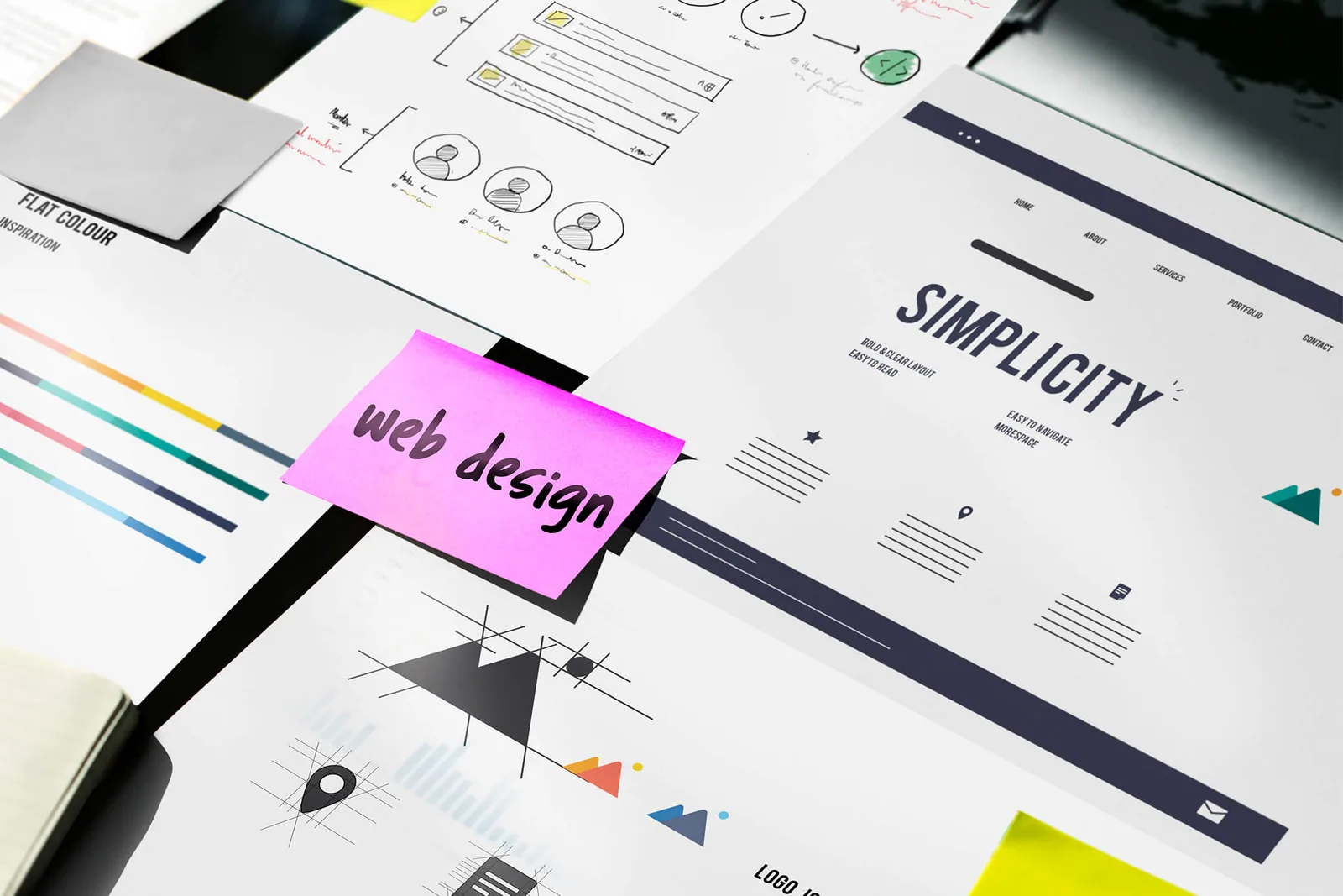 Site responsivo — interface principal